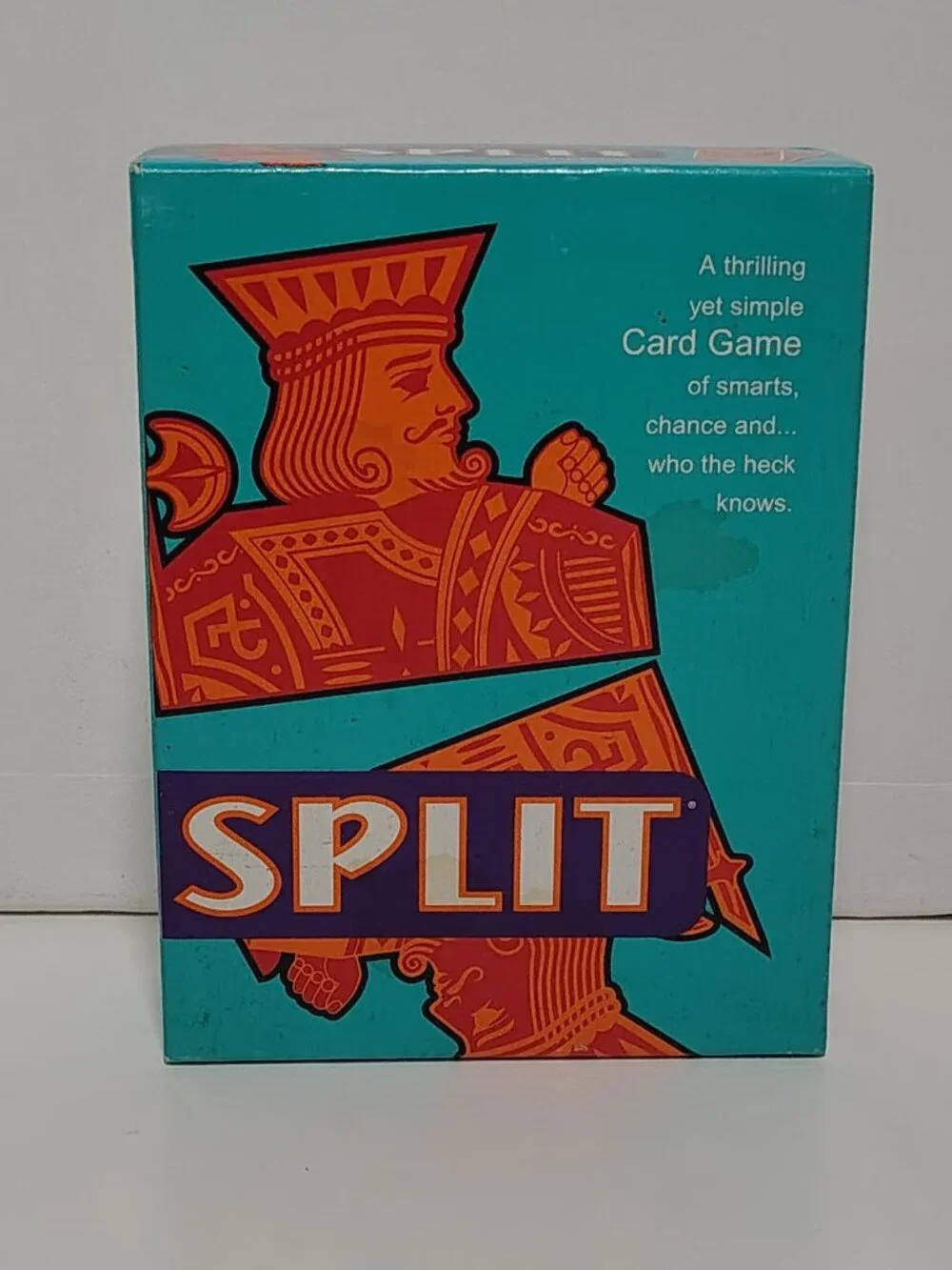 Vintage 2001 Hasbro Parker Brothers SPLIT Card Game Complete 104 Cards 40731